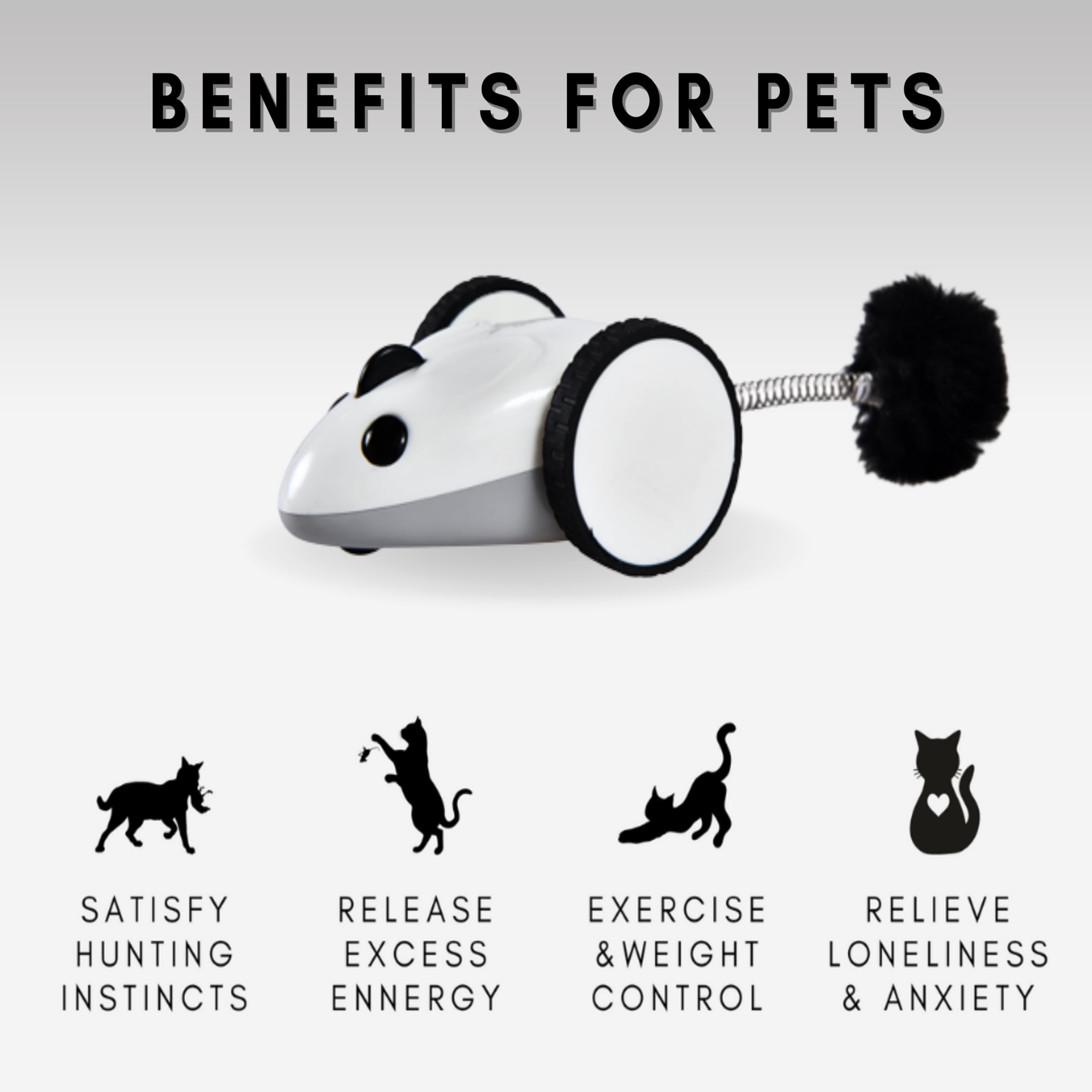 INSTACHEW Purechase Smart Mouse Toy, App Enabled Toy, Chasing Toy, Toy for Cats, Fun Toy, Dog Toy, Remote Control Toy for Pets, Mouse Toy-4