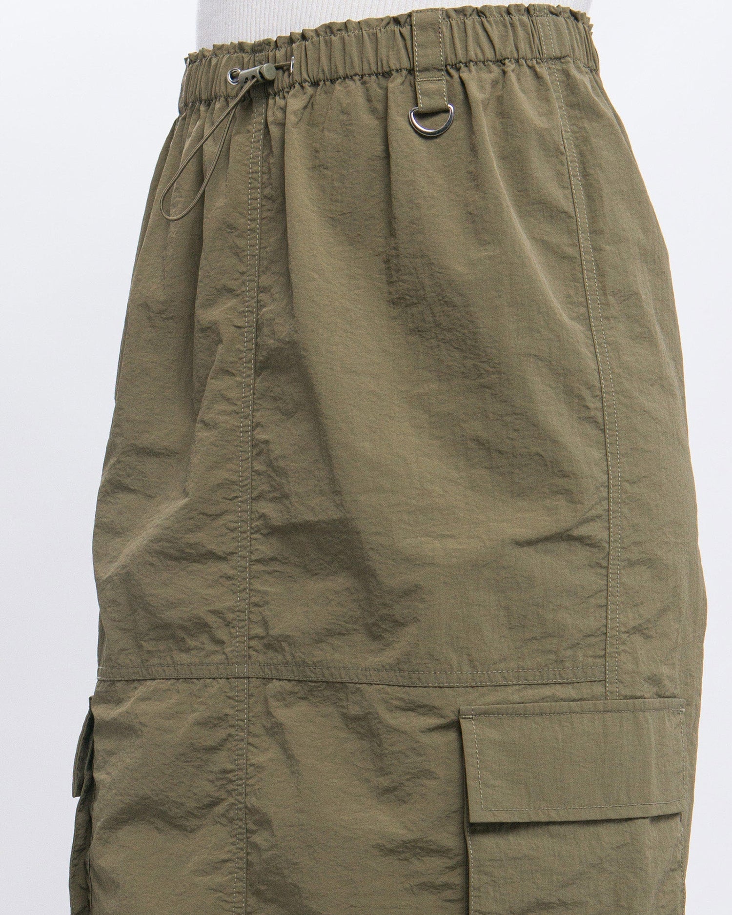 SIDE POCKET CARGO SKIRT-7