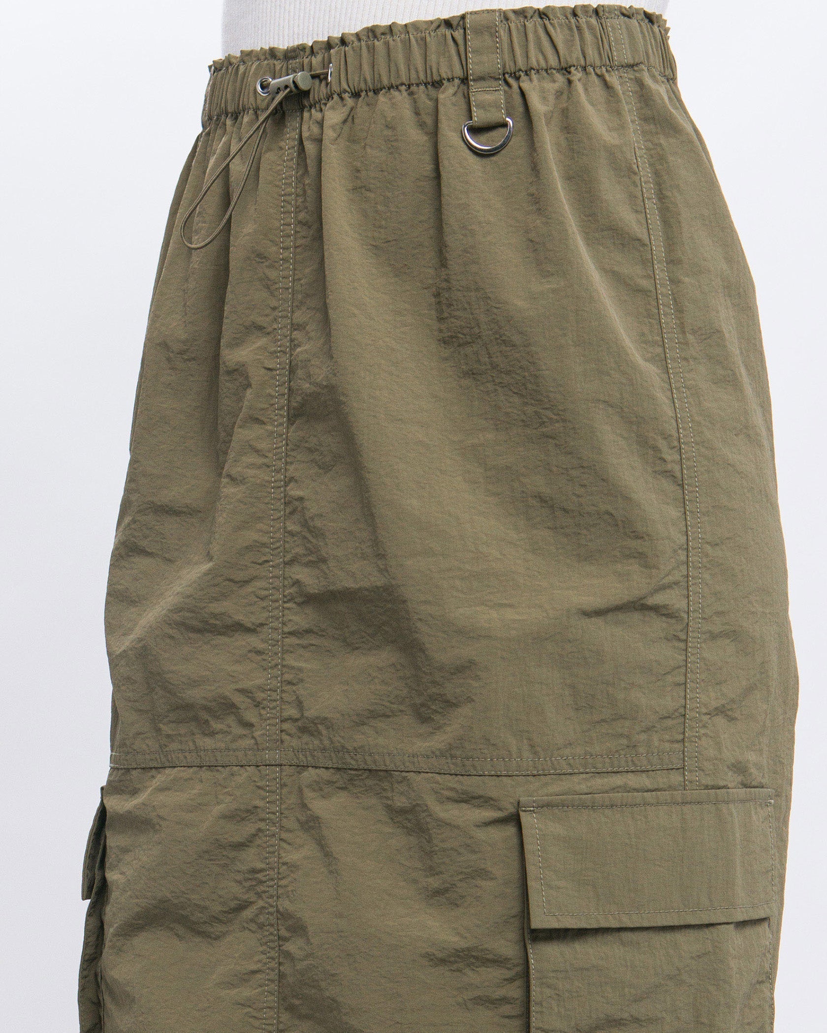 SIDE POCKET CARGO SKIRT-7