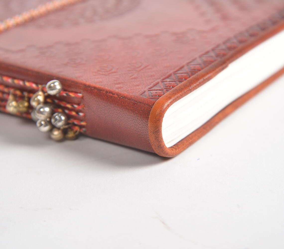 Embossed & Accented Leather Diary-2