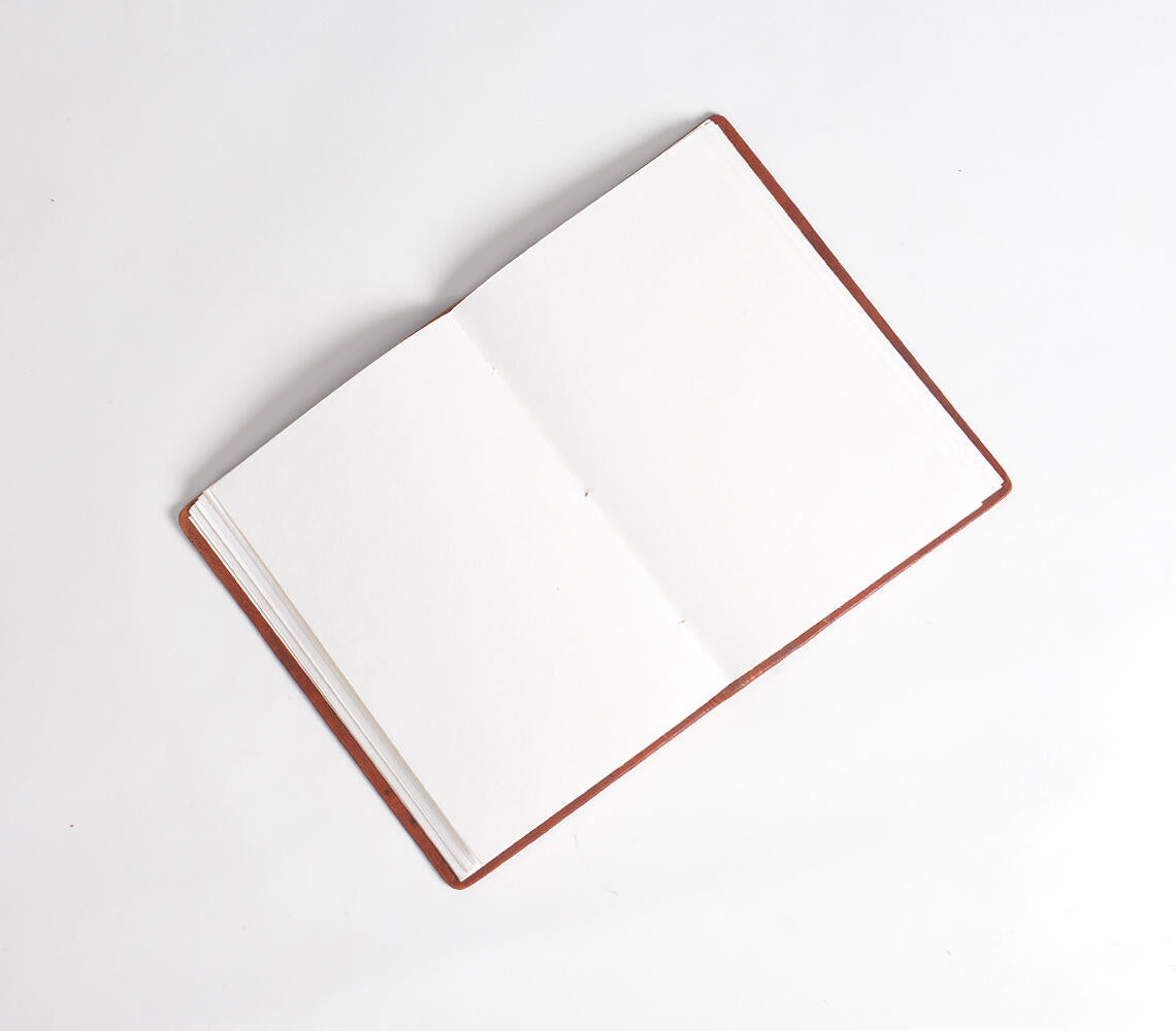 Embossed & Accented Leather Diary-3