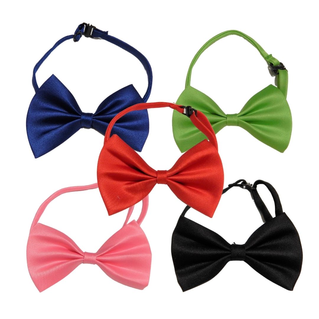 5 PCS ADJUSTABLE DOG BOW TIES (Random Color)-2