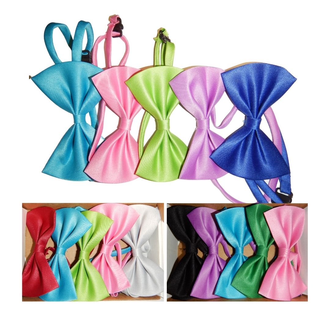 5 PCS ADJUSTABLE DOG BOW TIES (Random Color)-5