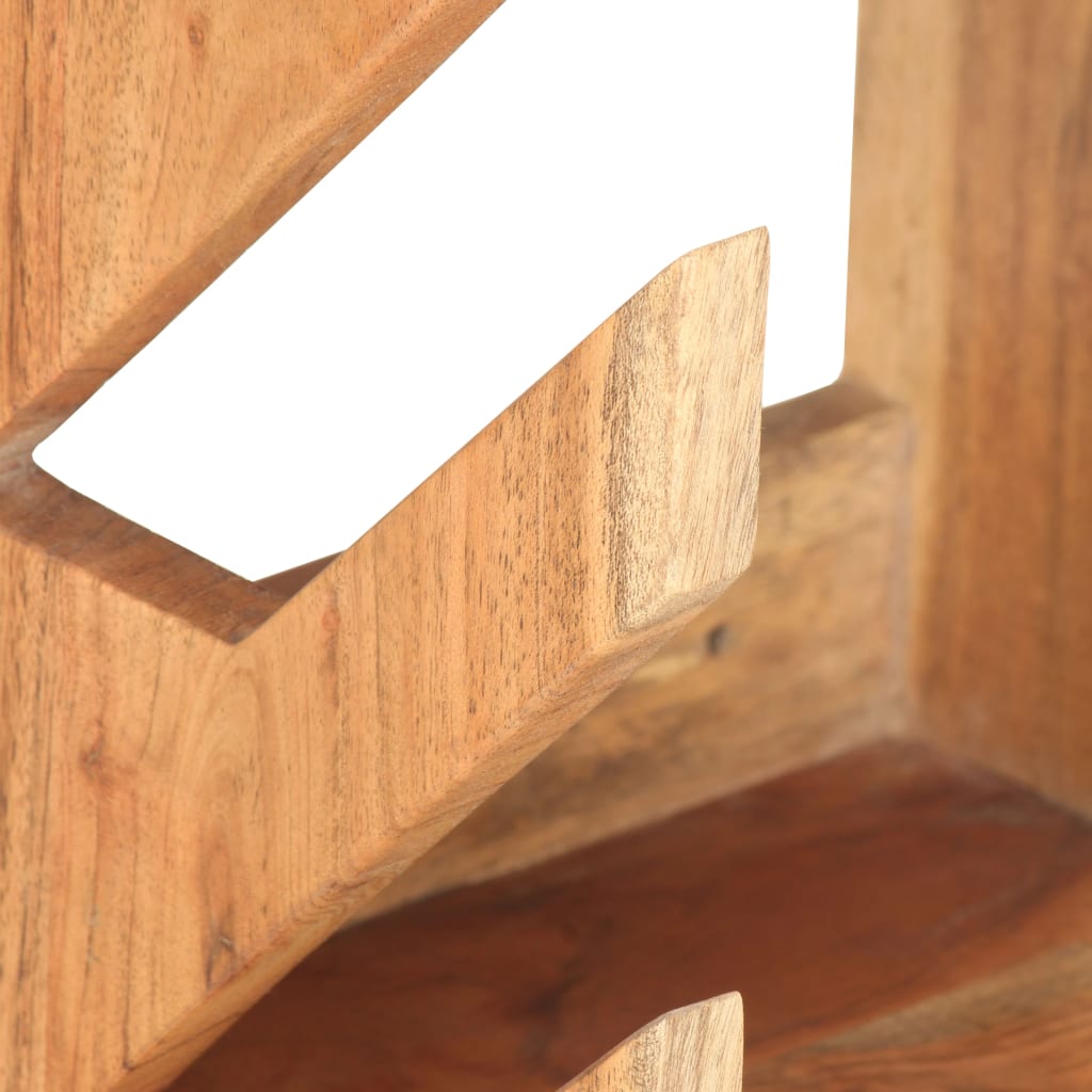 vidaXL Wall Mounted Skateboard Holder 9.8"x7.9"x11.8" Solid Acacia Wood-4