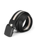 ZIMEGO Mens One Size Adjustable Strap Stripe Nylon Web Belt With Plastic Buckle-6