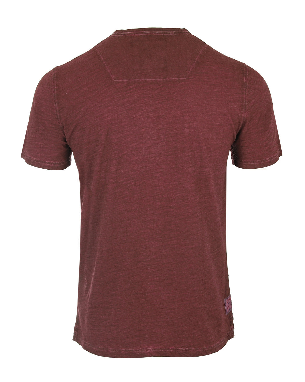 ZIMEGO Mens Short Sleeve Crew Neck Oil Wash Vintage Button Henley T-Shirt-5