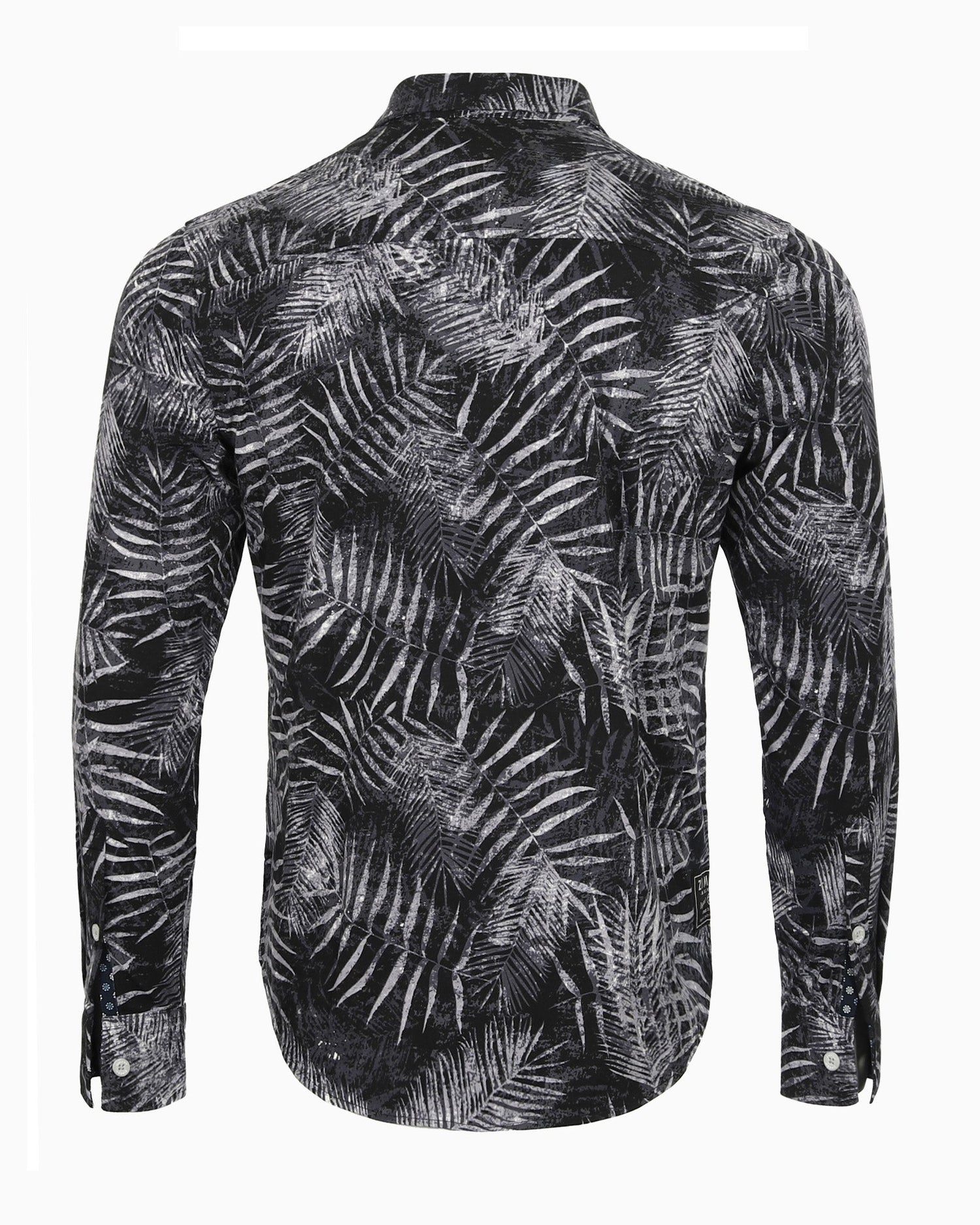 ZIMEGO Mens Holiday Hawaiian Long Sleeve Stretch Casual Aloha Button Down Shirt-5