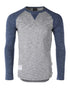 ZIMEGO Men Athletic Fit Baseball Retro Contrast Long Sleeve Raglan T-Shirt-0