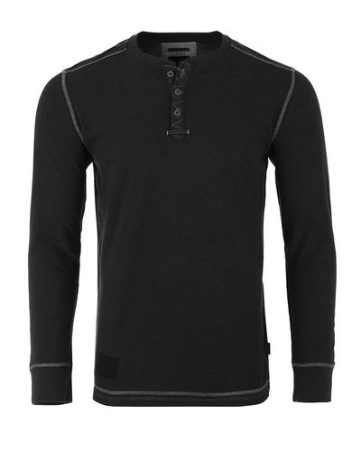 ZIMEGO Men's Casual Long Sleeve Lightweight Thermal Henley Essential Shirt-0