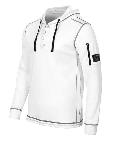 ZIMEGO Men's Thermal Long Sleeve Lightweight Pocket Sleeve Hoodie-0