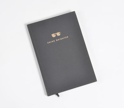 Screen Printed 'Shine Brighter' Journal-0