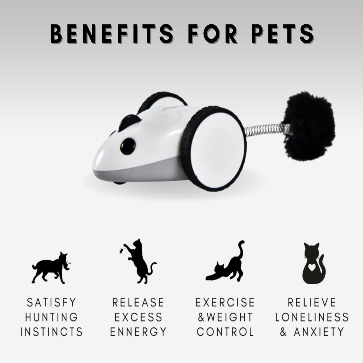 INSTACHEW Purechase Smart Mouse Toy, App Enabled Toy, Chasing Toy, Toy for Cats, Fun Toy, Dog Toy, Remote Control Toy for Pets, Mouse Toy-4