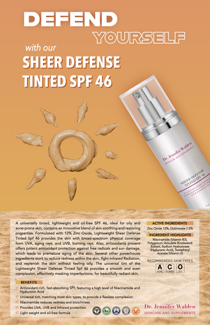 SHEER DEFENSE TINTED SPF 46-5