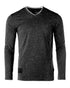 ZIMEGO Mens Basic Fashion Layered Cuff V-Neck Slim Athletic Long Sleeve T-Shirt-0