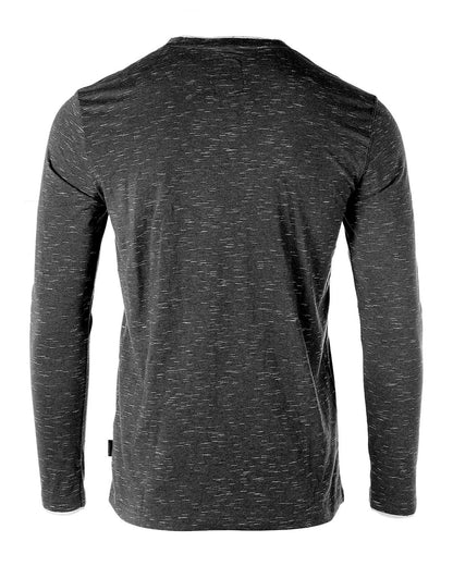 ZIMEGO Mens Basic Fashion Layered Cuff V-Neck Slim Athletic Long Sleeve T-Shirt-2