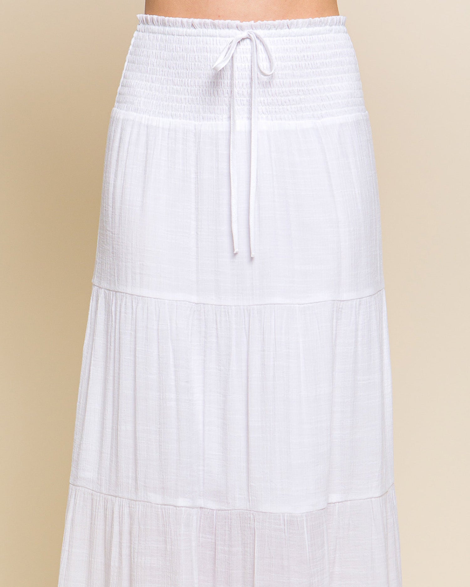 SMOCKED MAXI SKIRT-2