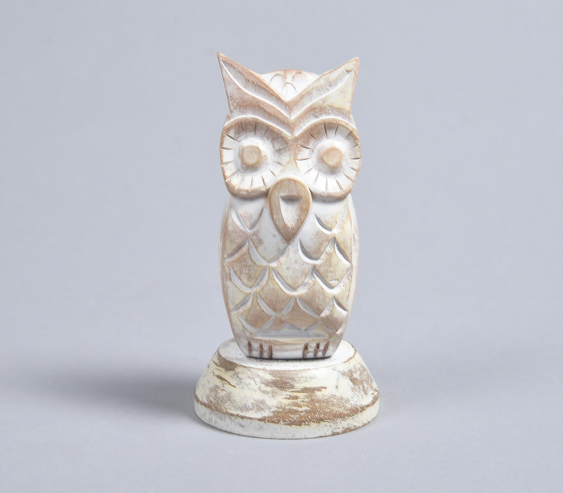 Handcrafted Wooden Owl Specs Holder-2