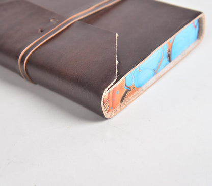 Marbled Edge Leather Diary-2