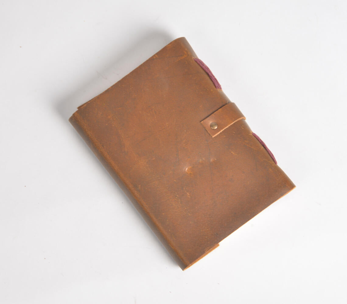 Metal Accented Leather Diary-1