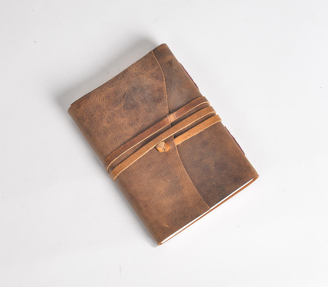 Hand Bound Leather Diary-0