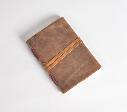 Hand Bound Leather Diary-1