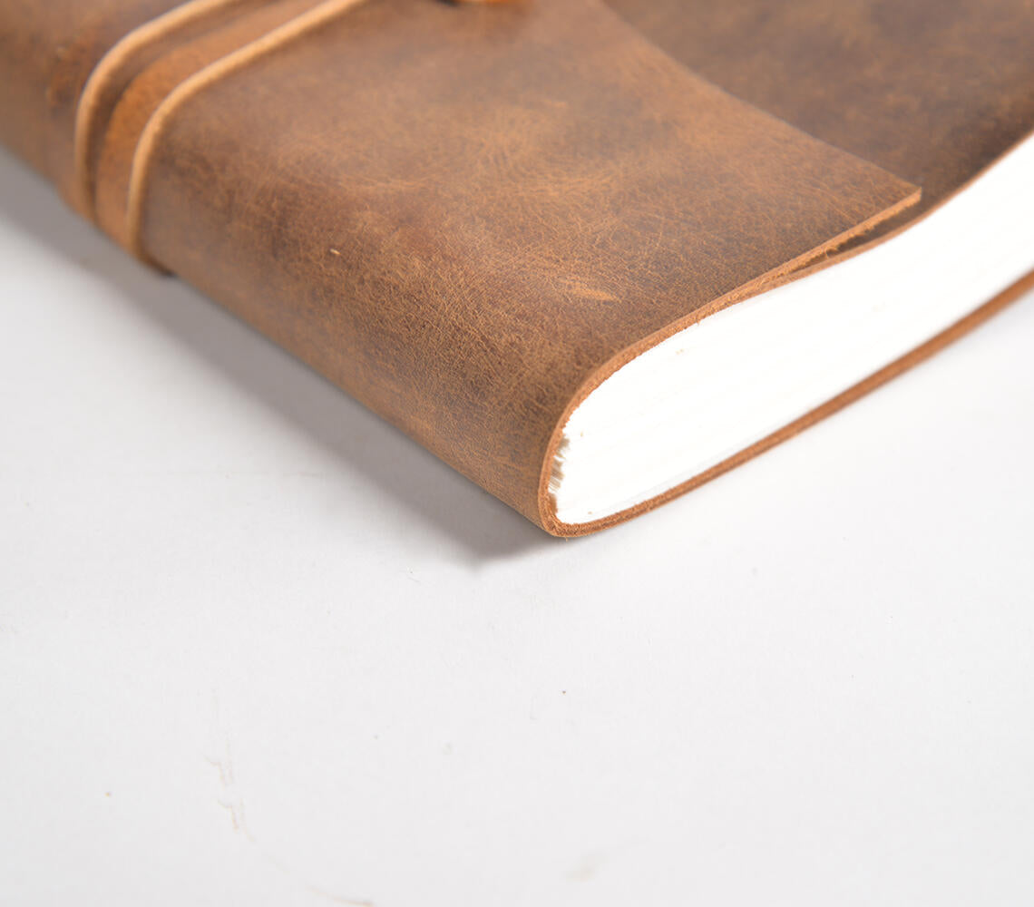 Hand Bound Leather Diary-2