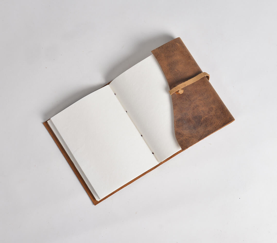 Hand Bound Leather Diary-3