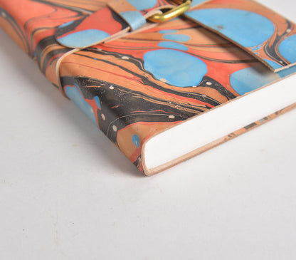 Hand Marbled Leather Diary-2