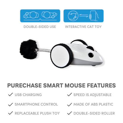 INSTACHEW Purechase Smart Mouse Toy, App Enabled Toy, Chasing Toy, Toy for Cats, Fun Toy, Dog Toy, Remote Control Toy for Pets, Mouse Toy-5