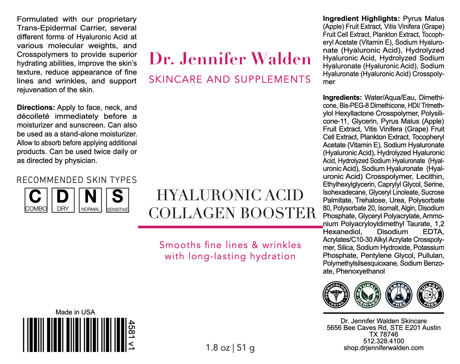 HYALURONIC ACID COLLAGEN BOOSTER-7