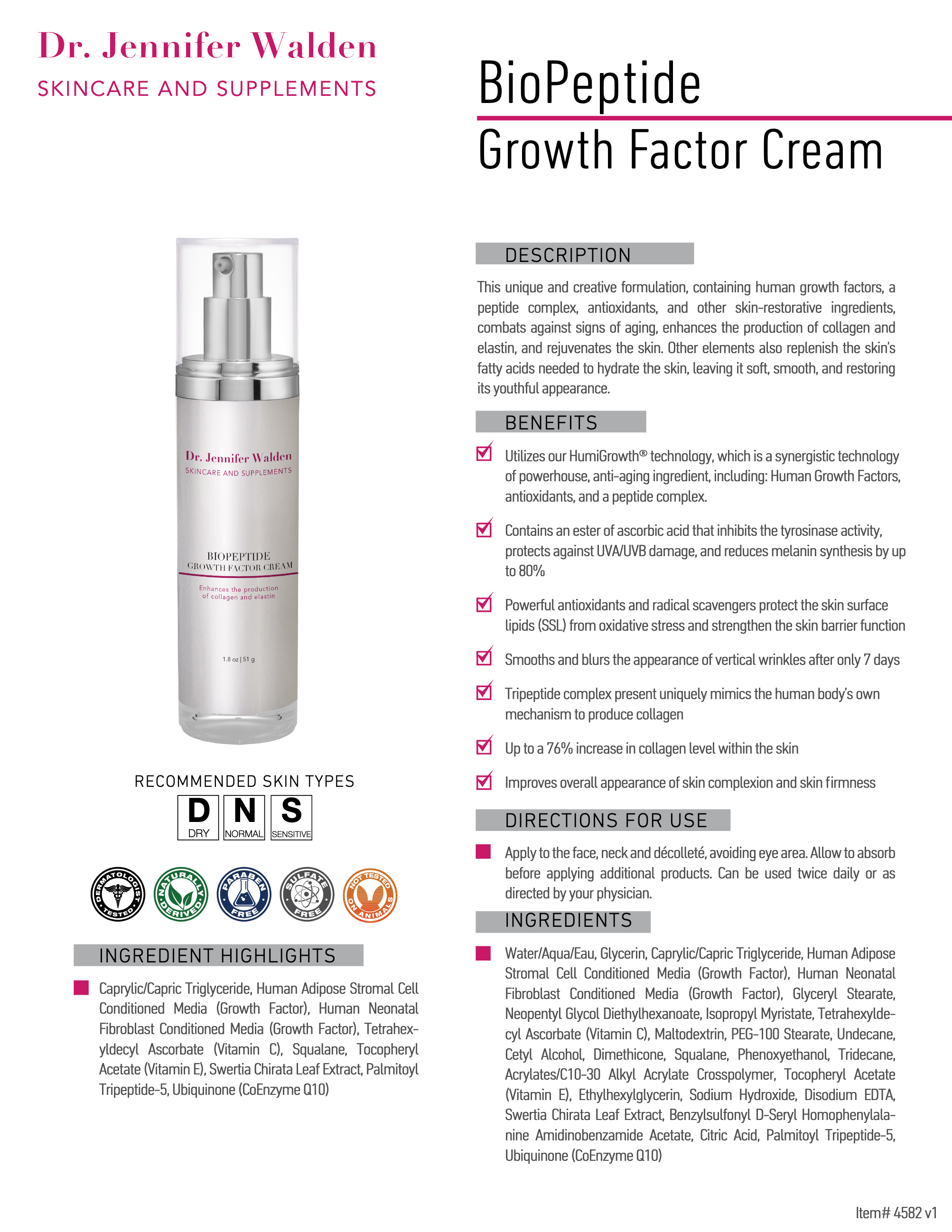 Biopeptide Growth Factor Cream-4