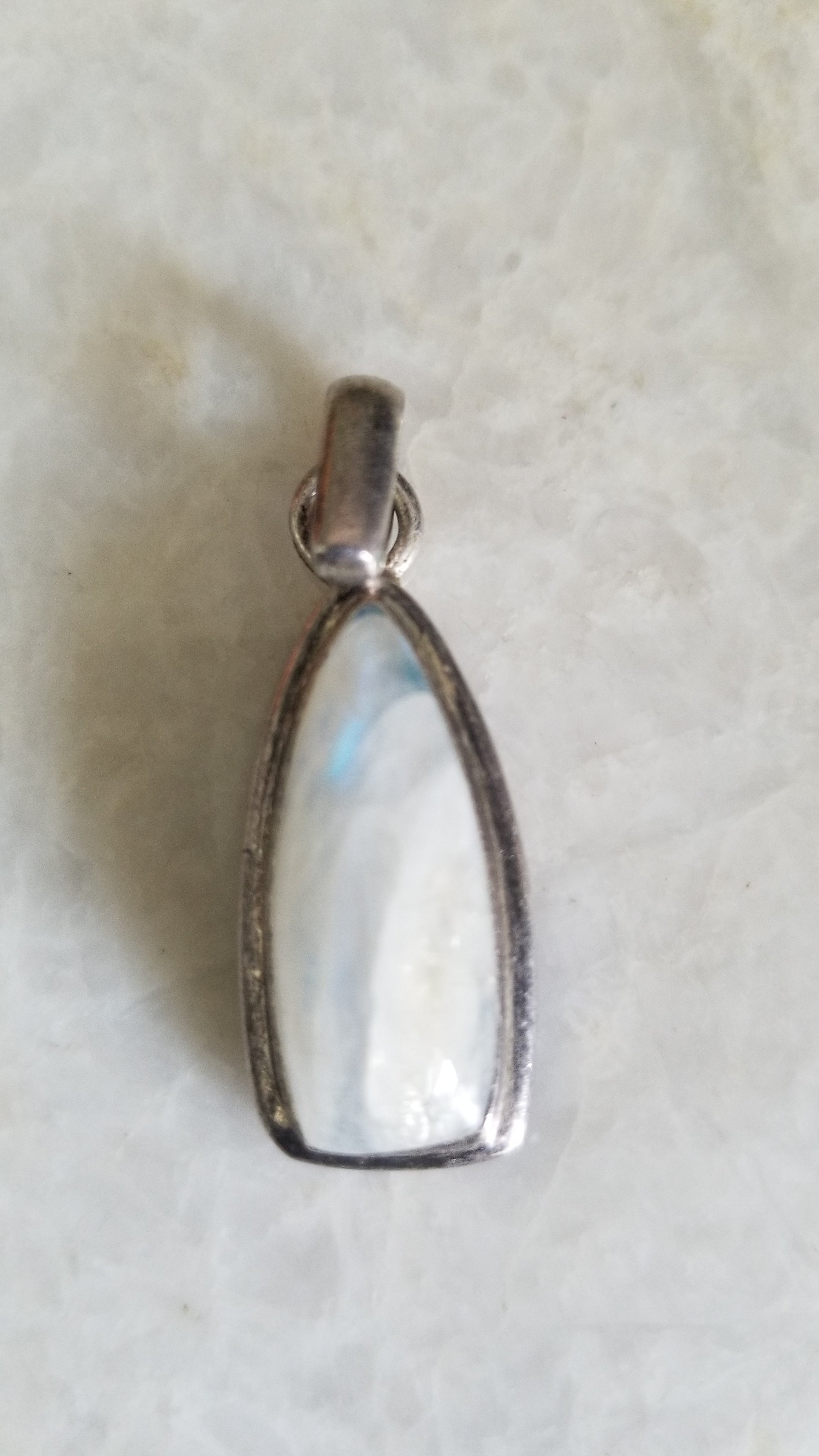 Silver Pendant - semi precious stone-1