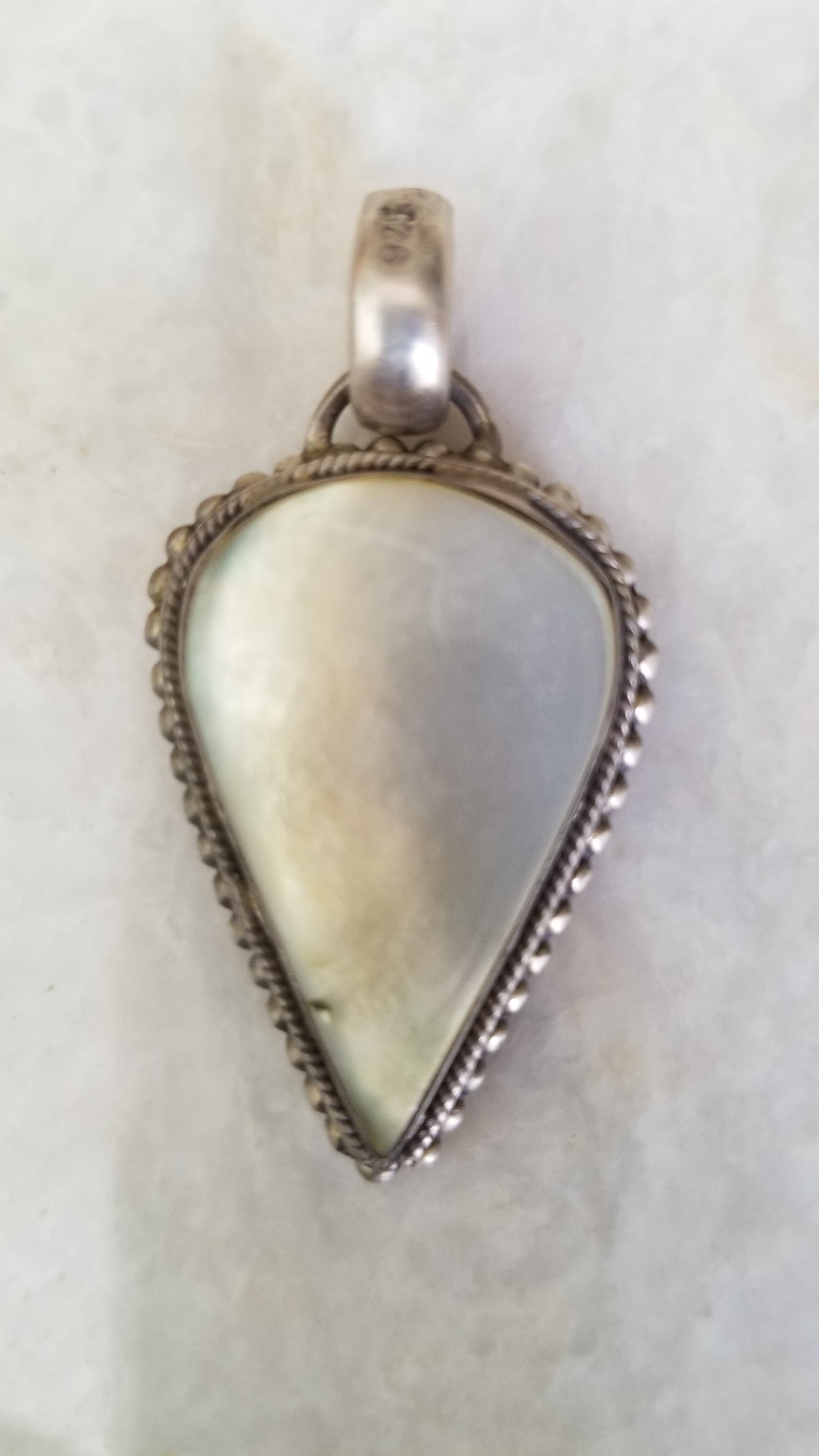 Silver Pendant - semi precious stone-9