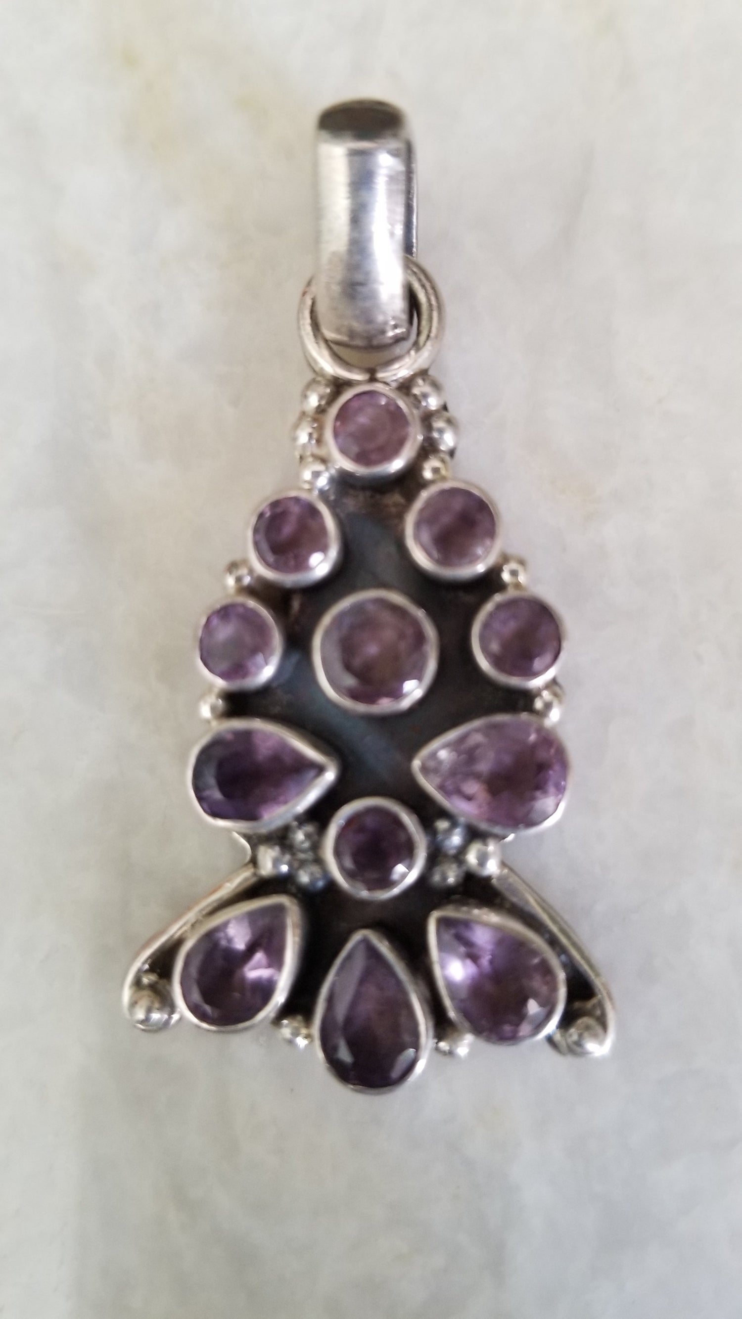 Silver Pendant - semi precious stone-10