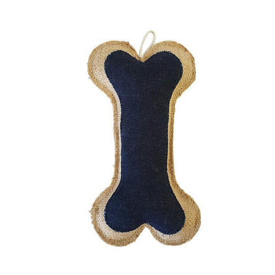 Leather Jute Bone Pillow Toy-0