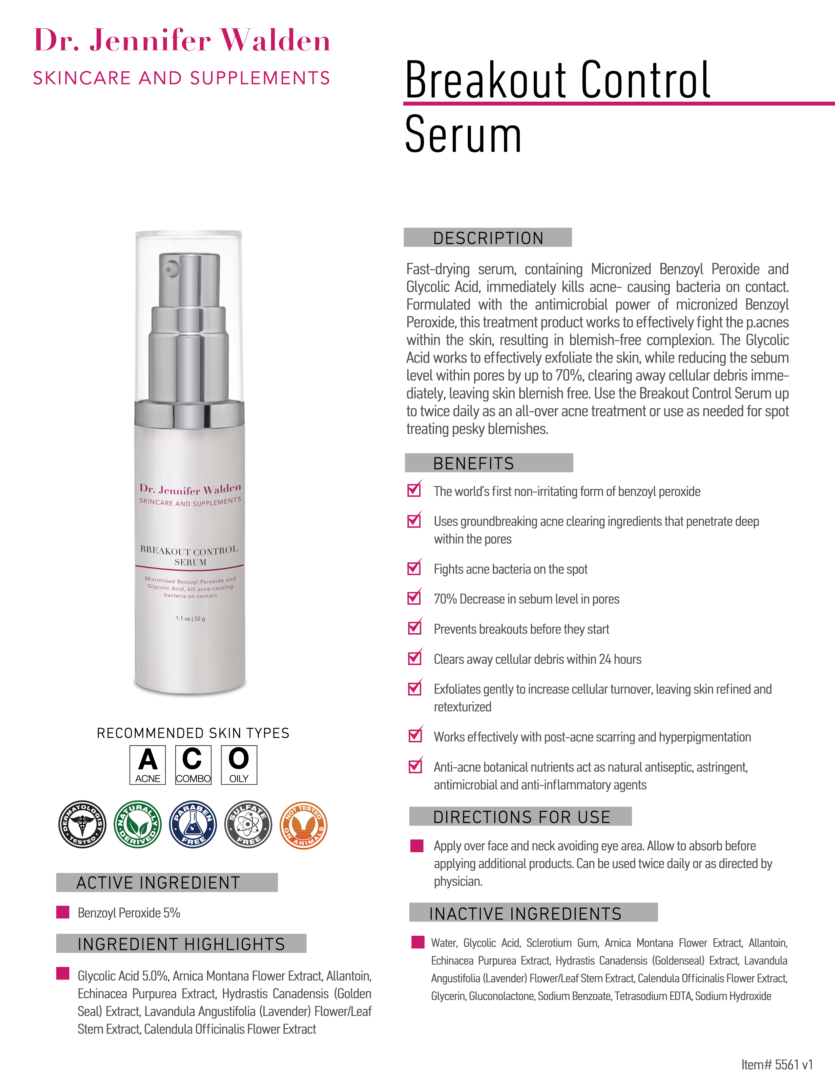 BREAKOUT CONTROL SERUM-3