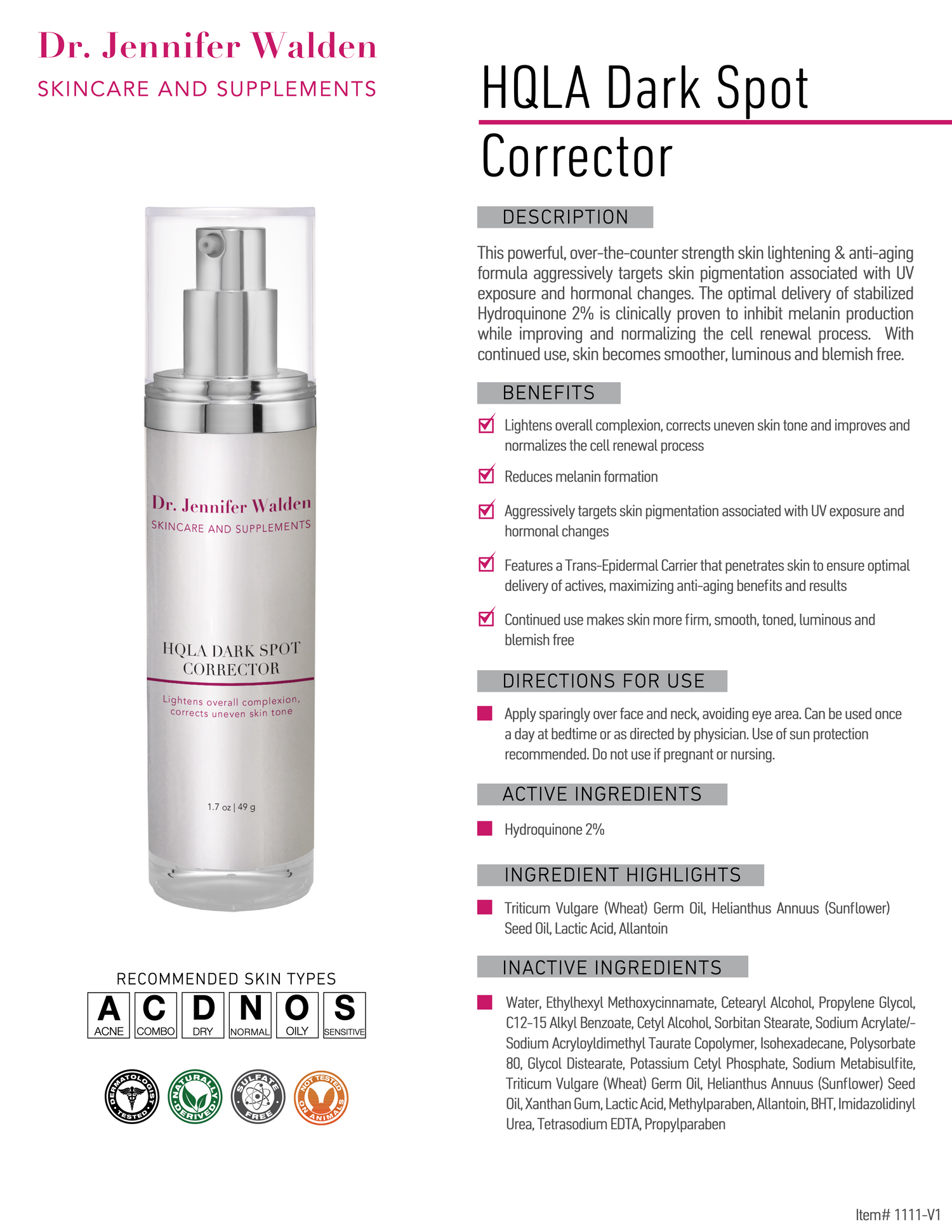 HQLA DARK SPOT CORRECTOR-2