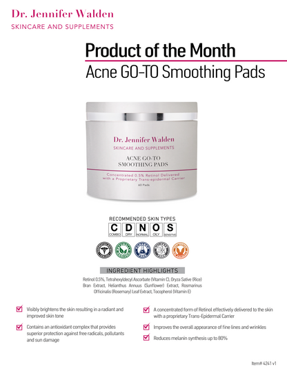 ACNE GO-TO SMOOTHING PADS WITH 0.5% RETINOL-5