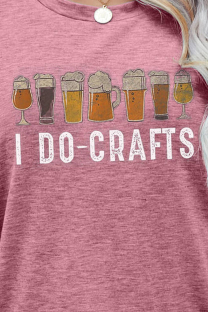 I DO CRAFTS Round Neck T-Shirt