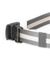 ZIMEGO Mens One Size Adjustable Strap Stripe Nylon Web Belt With Metal Buckle-7