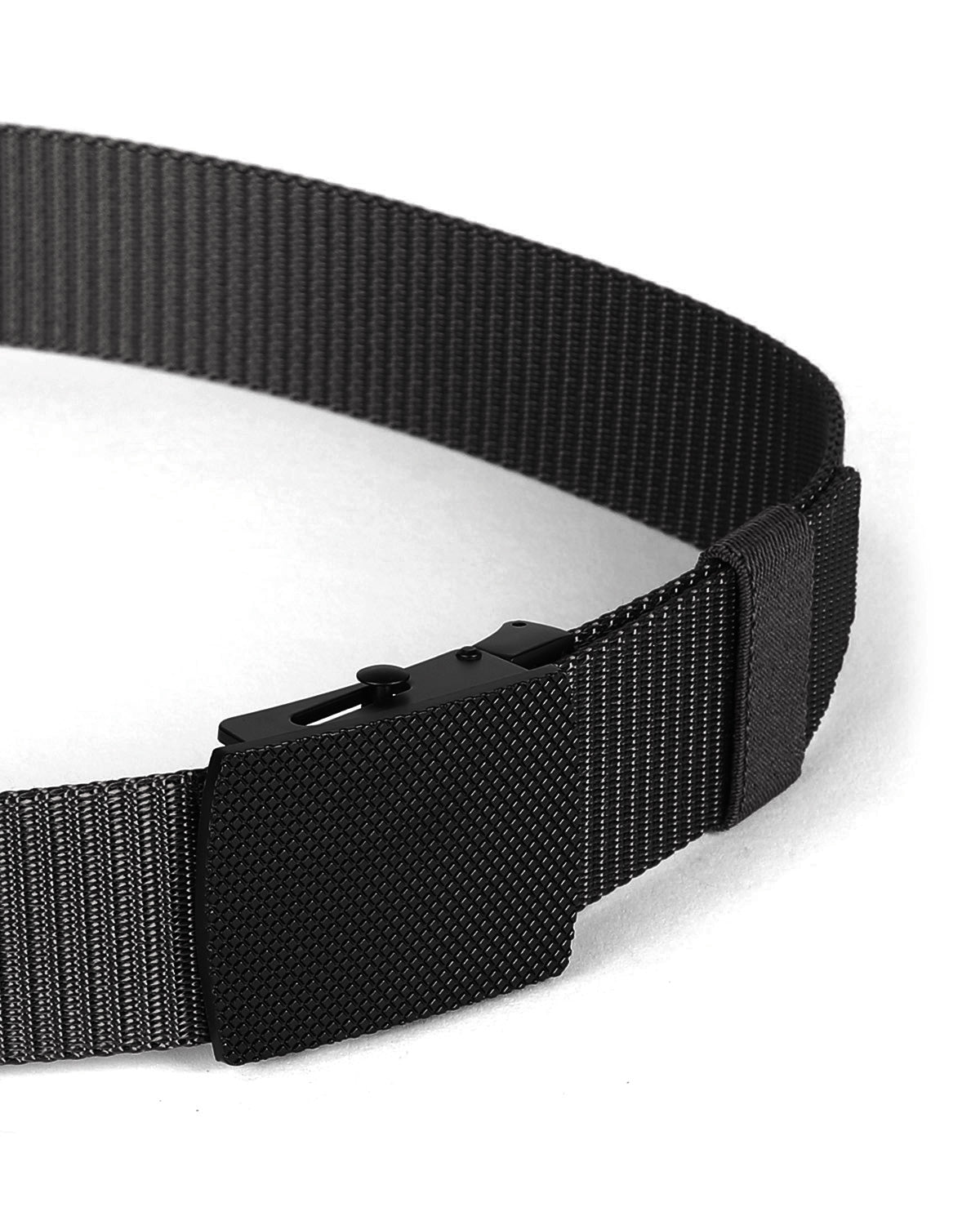 ZIMEGO Mens Adjustable Nylon Strap Military Tactical Web Belt Metal Buckle-4