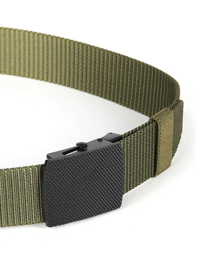 ZIMEGO Mens Adjustable Nylon Strap Military Tactical Web Belt Metal Buckle-13
