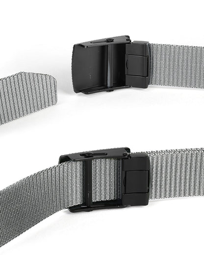 ZIMEGO Mens Adjustable Nylon Strap Military Tactical Web Belt Metal Buckle-11