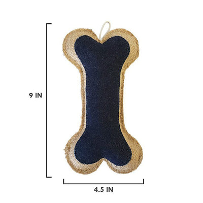 Leather Jute Bone Pillow Toy-1