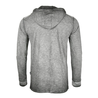 RESTOCKED! ZIMEGO Long Sleeve Vintage Oil Wash Garment Dye Hooded Henley-2