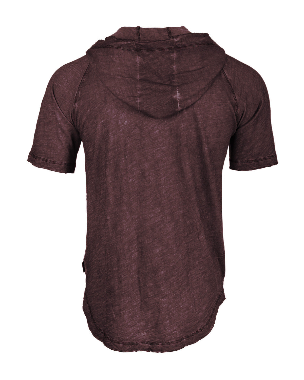 ZIMEGO Short Sleeve Vintage Garment Dyed Hooded Raglan Henley-16
