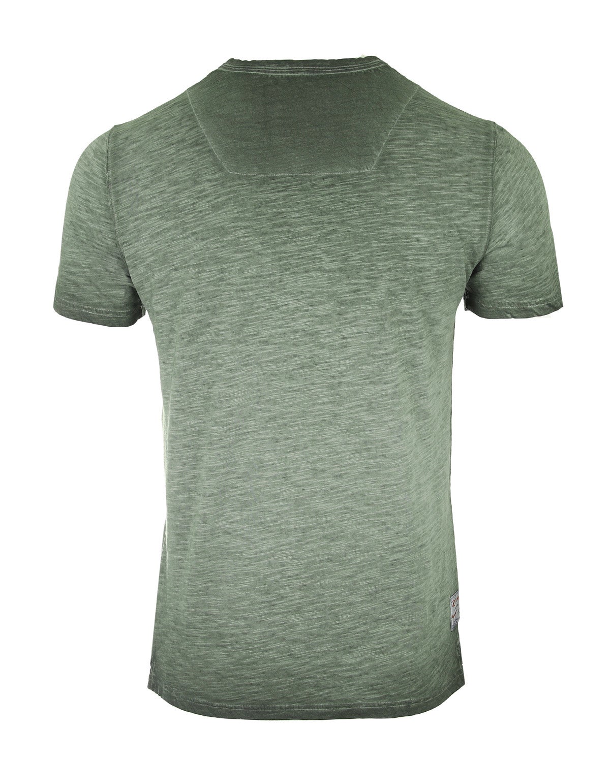 ZIMEGO Mens Short Sleeve Crew Neck Oil Wash Vintage Button Henley T-Shirt-7