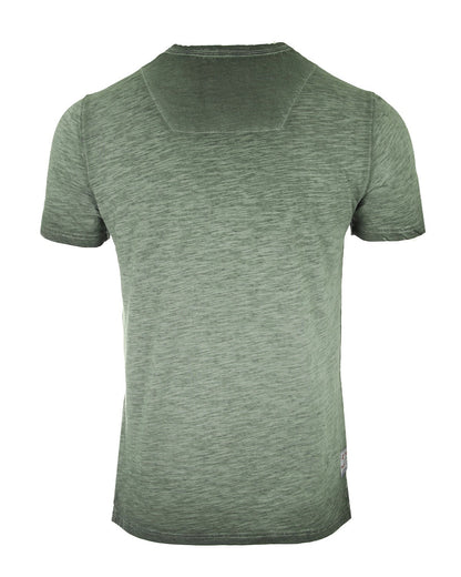 ZIMEGO Mens Short Sleeve Crew Neck Oil Wash Vintage Button Henley T-Shirt-7