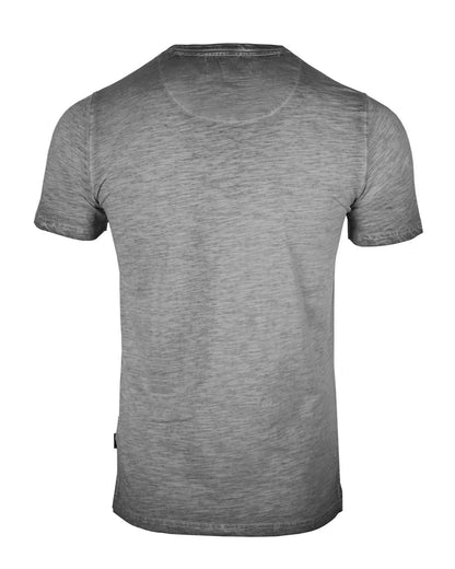 ZIMEGO Mens Short Sleeve Crew Neck Oil Wash Vintage Button Henley T-Shirt-8
