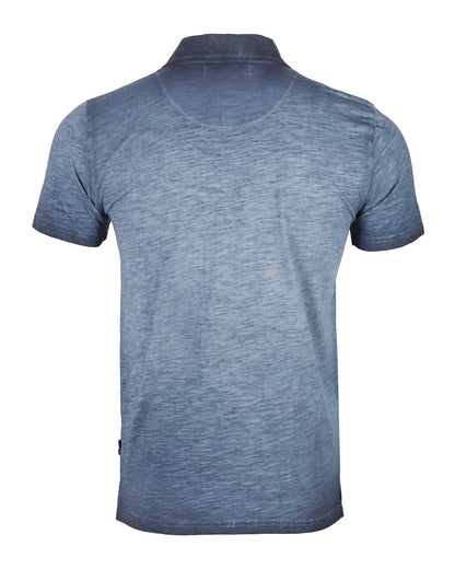 ZIMEGO Mens Short Sleeve Oil Wash Vintage Button Henley Pocket Polo T-Shirt-13